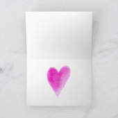 Cartes Pour Fêtes Annuelles Amour d'aquarelle (Intérieur)