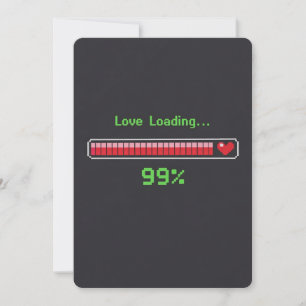 Cartes Pour Fêtes Annuelles Amour de chargement d'art pixel rétro pour la Sain