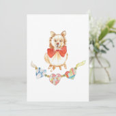 Cartes Pour Fêtes Annuelles Amour de chiot (Debout devant)