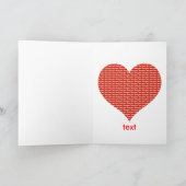 Cartes Pour Fêtes Annuelles Amour de geek (Intérieur)