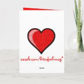 Cartes Pour Fêtes Annuelles Amour de hérisson (Dos)