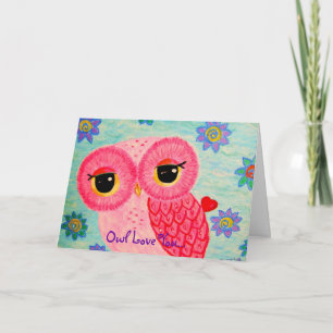 Cartes Pour Fêtes Annuelles Amour de hibou vous toujours