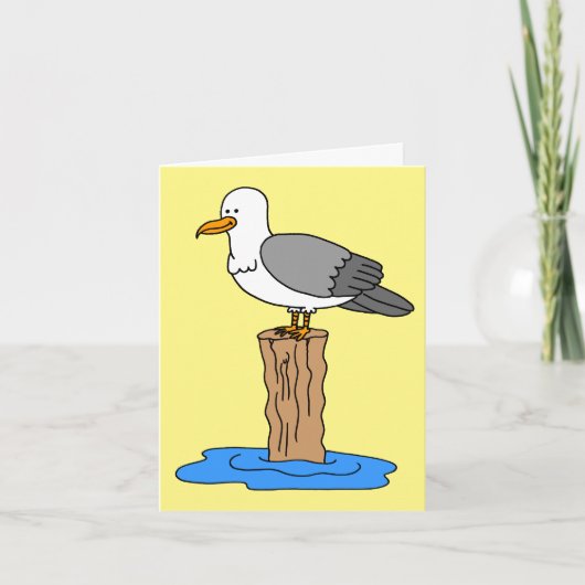 Cartes Pour Fêtes Annuelles Amour de Mouette Toi Drôle (Devant)