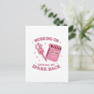 Cartes Pour Fêtes Annuelles Amour de soi Spark Rose Allumettes Empowerment