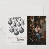 Cartes Pour Fêtes Annuelles Amour de vacances (Devant / Derrière)