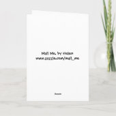 Cartes Pour Fêtes Annuelles Amour de vache (Dos)