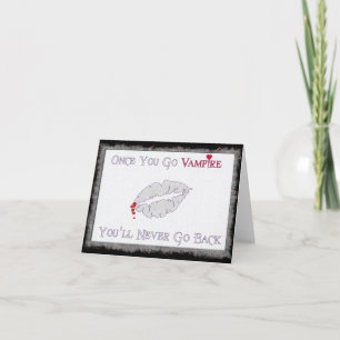 Cartes Pour Fêtes Annuelles Amour de vampire