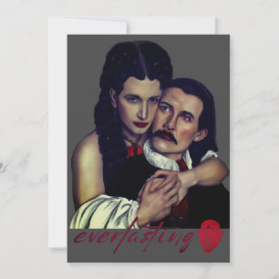 Cartes Pour Fêtes Annuelles Amour de Vampyre