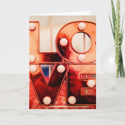 Cartes Pour Fêtes Annuelles Amour élégant de la Saint-Valentin (Devant)