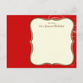 Cartes Pour Fêtes Annuelles Amour et joie à Houndstooth (Dos)