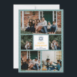 Cartes Pour Fêtes Annuelles Amour et lumière | Hanoukka famille photo collage<br><div class="desc">Amour et lumière | Hanoukka famille photo collage</div>