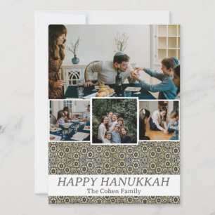Cartes Pour Fêtes Annuelles Amour et lumière   Hanoukka photo de la famille Co