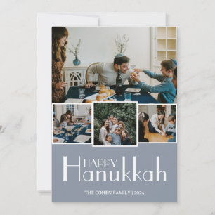 Cartes Pour Fêtes Annuelles Amour et lumière Hanoukka photo de la famille Co