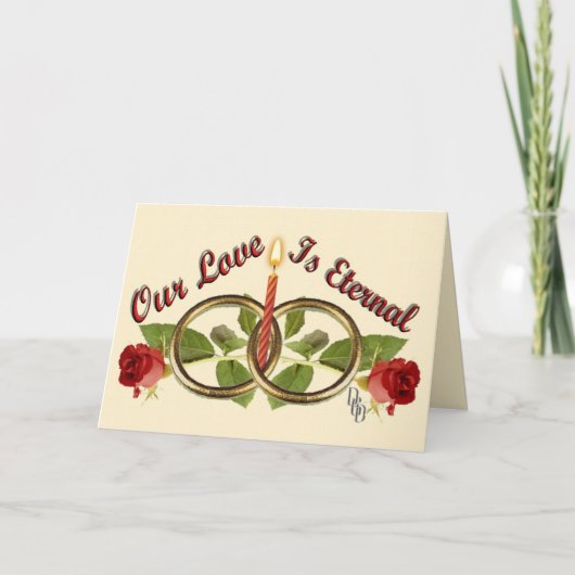 Cartes Pour Fêtes Annuelles Amour éternel (Devant)