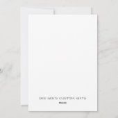 Cartes Pour Fêtes Annuelles Amour Fabriqué Flesh Noël (Dos)