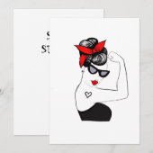 Cartes Pour Fêtes Annuelles Amour fort (Devant / Derrière)