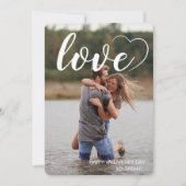 Cartes Pour Fêtes Annuelles Amour Fun Coeur Photo Joyeuse Saint-Valentin (Devant)