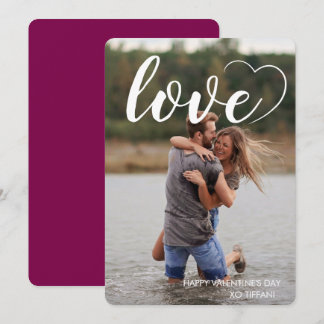 Cartes Pour Fêtes Annuelles Amour Fun Coeur Photo Joyeuse Saint-Valentin