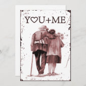 Cartes Pour Fêtes Annuelles Amour intemporel (Devant / Derrière)