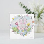 Cartes Pour Fêtes Annuelles amour lapin valentine (Debout devant)