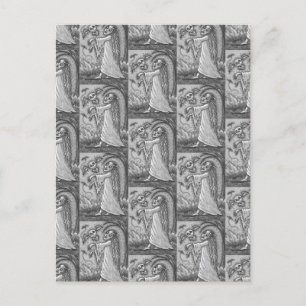CARTES POUR FÊTES ANNUELLES AMOUR MALADE FILLE ZOMBIE SUIVANT SON COEUR, WHIMS