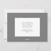 Cartes Pour Fêtes Annuelles Amour Moderne Bloc de Couleurs Blanches Collage de (Dos)