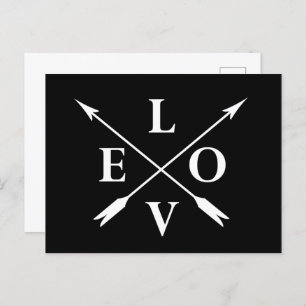Cartes Pour Fêtes Annuelles Amour monogramme