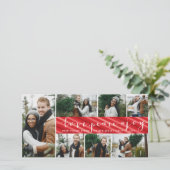 Cartes Pour Fêtes Annuelles Amour Paix Joie Écriture Simple Tendance Moderne 7 (Debout devant)