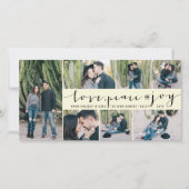 Cartes Pour Fêtes Annuelles Amour Paix Joie Simple Tendance Écriture Moderne 7 (Devant)