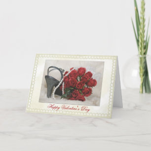Cartes Pour Fêtes Annuelles Amour Rose