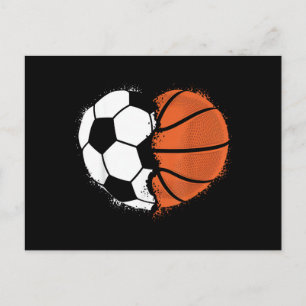 Cartes Pour Fêtes Annuelles Amour Sports Football Basketball Ball Amateur Vale