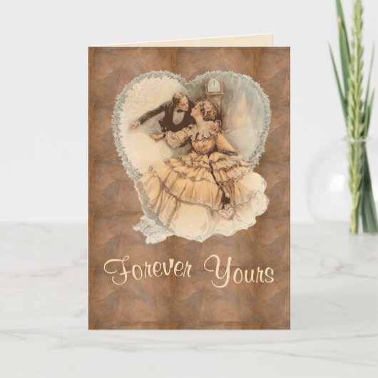 Cartes Pour Fêtes Annuelles Amour victorien (Devant)