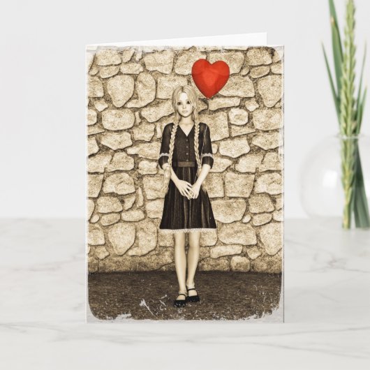 Cartes Pour Fêtes Annuelles Amour vintage (Devant)