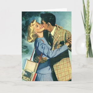 Cartes Pour Fêtes Annuelles Amour vintage et romance, Danse de Noël