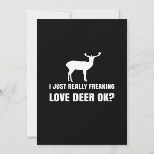 Cartes Pour Fêtes Annuelles Amoureux de cerfs mignons esthétique moderne tenda