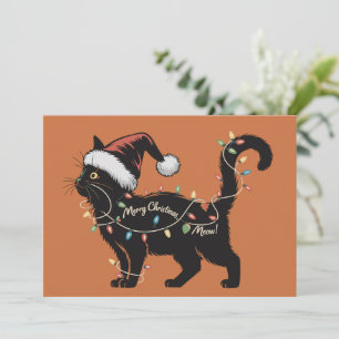 Cartes Pour Fêtes Annuelles Amoureux de Chats Mignons Cadeau de Noël pour Mama