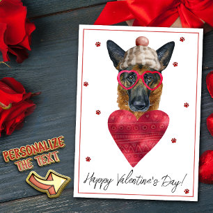 Cartes Pour Fêtes Annuelles Amoureux des chiens berger allemand Valentine Cade