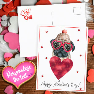 Cartes Pour Fêtes Annuelles Amoureux des chiens Valentine Carlin cadeau