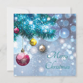 Cartes Pour Fêtes Annuelles ampoules de Noël festives ajouter un sentiment (Devant)