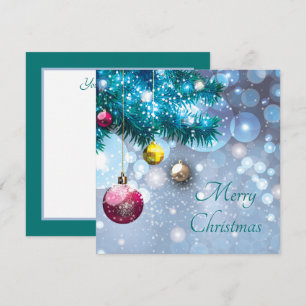 Cartes Pour Fêtes Annuelles ampoules de Noël festives ajouter un sentiment