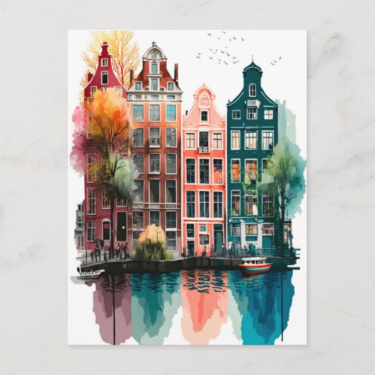 Cartes Pour Fêtes Annuelles Amsterdam (Devant)