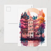 Cartes Pour Fêtes Annuelles Amsterdam (Devant / Derrière)