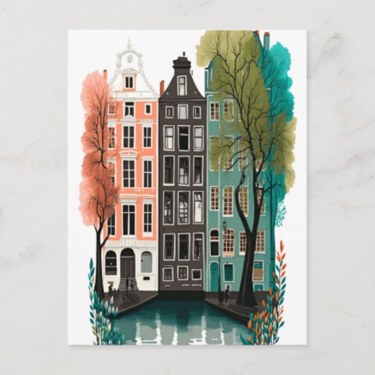 Cartes Pour Fêtes Annuelles Amsterdam (Devant)