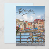 Cartes Pour Fêtes Annuelles Amsterdam (Devant / Derrière)