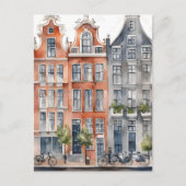 Cartes Pour Fêtes Annuelles Amsterdam aquarelle (Devant)