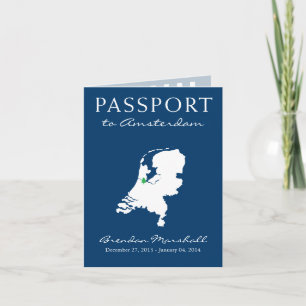 Cartes Pour Fêtes Annuelles Amsterdam Pays-Bas Vacances d'hiver Passeport