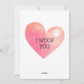 Cartes Pour Fêtes Annuelles Amusant Chow Chow Je t'en veux Chien Saint Valenti (Dos)