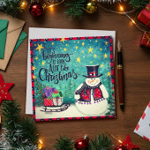 Cartes Pour Fêtes Annuelles Amusant Commencer à ressembler à Noël Snowman