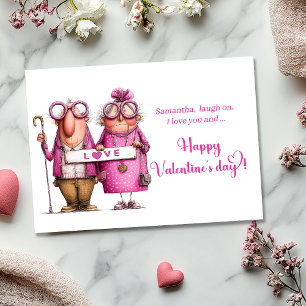 Cartes Pour Fêtes Annuelles Amusant Couple d'Amour Sarcastique de la Saint-Val