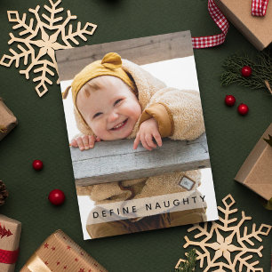 Cartes Pour Fêtes Annuelles Amusant Définir Méchant Photo Noël